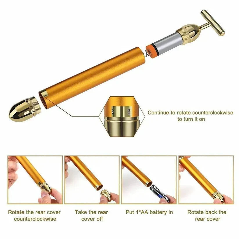 UB™ 24K Gold Electric Facial Massage Roller