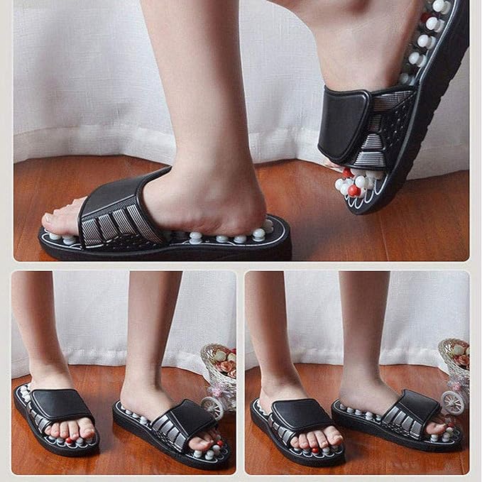 Acupressure Massage Sandals with Reflexology Nodes – Foot Pain Relief Slippers