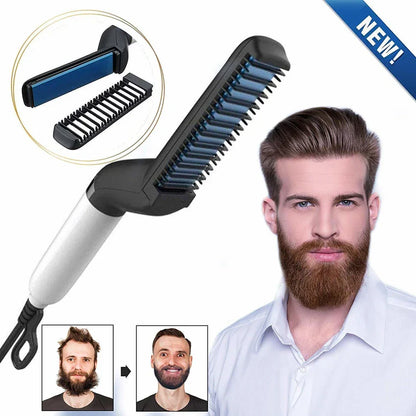 Master Grooming Duo – Beard Straightener & Back Hair Removal Razor Combo