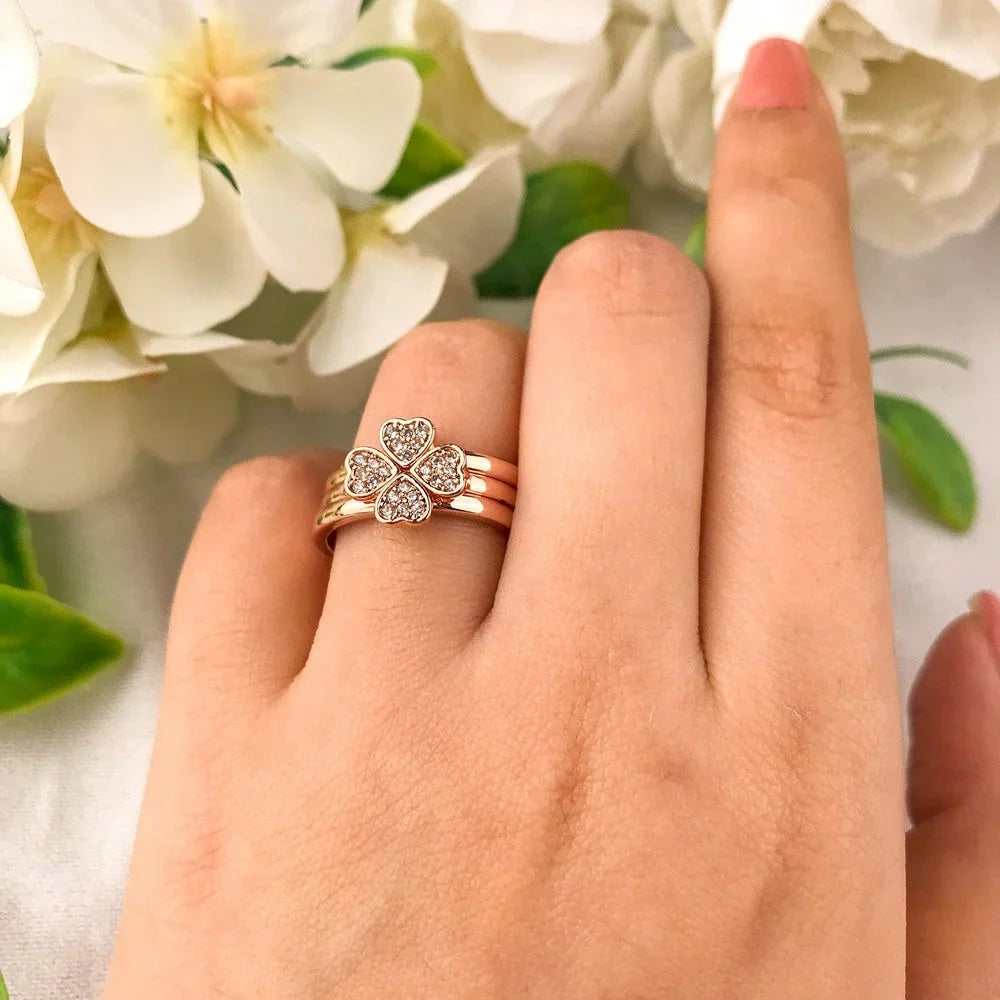 Heart Rings Set of 3 | Fashion Finger Rings for Women & Girls